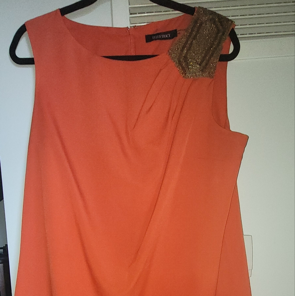 Orange Mid-lenght Ellen Tracy Dress